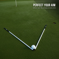 Golf Alignment Stick Training Aid Set for Putting and Swing Correction