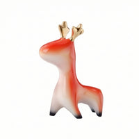 Deer Figurine Decorative Deer Statue Compact Tabletop Figurine with Antlers for Bookshelf