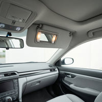 Direct Replacement Left Driver Side Sun Visor with Mirror Gray Left Driver Side Sun Visor OEM Standard Fabric Covered for Car Owners