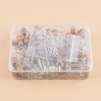 50 Pieces Wishing Bottle with Eye Pin Corked Small Glass Bottle with Cork Cute Tiny Jar for Crafters