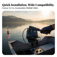 Telescoping Engine Control Handle Adjustable Length Tiller Extension Handle Easy Installation for Fishing, Sailing