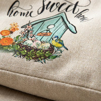 Easter Pillow Cover Removable Washable Decorative Throw Pillow Cover Zipper Sofa Pillow Cover for Renters, Living Room, Couch, Lounge Chair