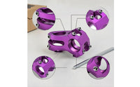 Lightweight Short Bike Stem Anodized Short Stem Sturdy Hardware Long-Lasting for Downhill