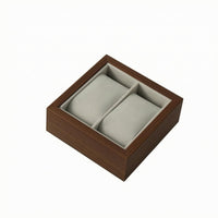 Wooden Watch Box Wood-Grain Watch Display Box Open-Top