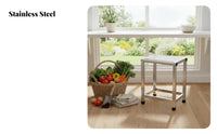 Slatted Metal Stool Waterproof Heavy-Duty Single Step Anti-Slip for Adults, Kids