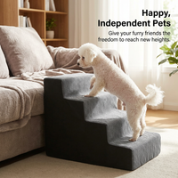 Pet Sofa Bed Access, Dog Small Dogs, Washable Steps, High Density Foam Pet Ramp, Gentle Slope Dog St - Image 4