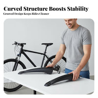 Mountain Bike Mudguard Set Long-Lasting Mountain Bike Fenders All-Terrain Bike Spray Guards Lightweight Cycle Mudguard