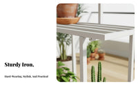 Multi-Tier Plant Stand Indoor/Outdoor Use Display Rack Floor-Standing Weather-Resistant for Gardeners, Homeowners, Living Room