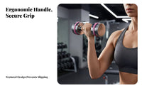 Adjustable Dumbbell-Barbell Combo polished metal Finish for Muscle Building, Office, Men