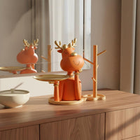 Deer Key Dish Luxury Look Deer Tray Organizer Desktop Decoration Jewelry Holder Dish for Living Room