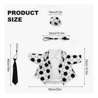 Goose Referee Costume Black-and-White Stripes Soccer Goose Outfit Easy to Put On