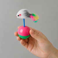 Interactive Cat Toys, 2 Pieces of Smart Polymer Birds with Weighted Base, for Kittens and Adult Cats