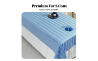 Massage Table Sheet with Face Hole Dense-Weave Weave Massage Sheet with Face Hole Satin Stripe Design Spa Bed Cover for Estheticians, Spas