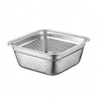 Stainless Steel Straining Basin Smooth Silver Finish Household Item Open Top
