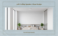 Flush mount ceiling speaker for surround sound