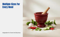 Wooden Mortar and Pestle, Thai Style, Handmade, Solid Wood, Multi-Size for Chicken Feet, Cucumber, Kitchen, Commercial