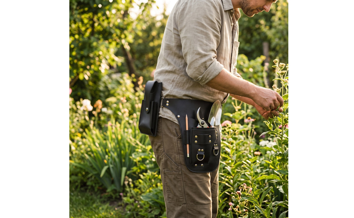 Adjustable Garden Tool Belt | multiple-compartment, Garden Tool Pouch, for Gardening