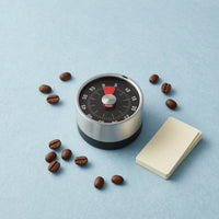 Sticking Mechanical Timer Easy Twist Function Stainless Steel Kitchen Timer