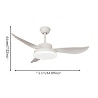 Ceiling Fan Light White Light Cover Household Fixture Dimmable for Study Room