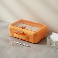Passport Storage Box Large Capacity Portable File Case Dustproof for Travel