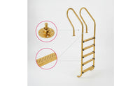5-Step Pool Ladder Stainless Steel Pool Ladder with 5 Steps No-Tool Installation