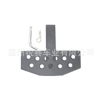 2-Inch Trailer Hitch Step Pedal, Iron and Aluminum, Universal Fit