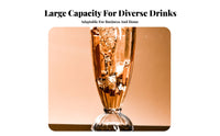 Large Capacity Shatterproof Carbonated Drink Glass Heat Resistant Plastic Milkshake Cup Commercial Grade for Families, Homeowners, Taverns