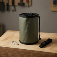 Tool Waist Pouch Reinforced Bottom Work Gear Carabiner Clip
