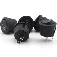 Round Rocker Switch KCD11, 15mm Mounting Hole, 3A, for Home Appliances