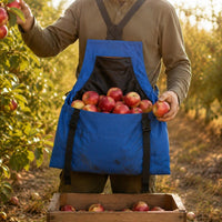 Shoulder Straps Gardening Picking Bag Front Pouch Harvest Apron Bag Buckle Opening Garden Harvest Apron Two-Tone for Unwanted Plants Pulling