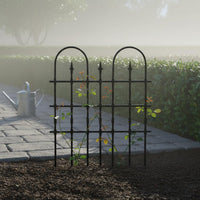 Climbing Plant Trellis Rustic Design Ornamental Yard Fence Powder Coated