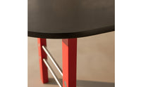 Modern Semi-Oval Table Long-Lasting Ash Wood Table Water-Resistant Desk Space-Saving for Home Office