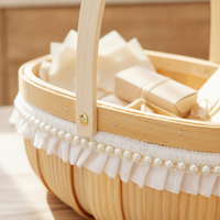 DIY Hand-Woven Basket Kit for Floral Arrangements and Fruit Display, Postpartum Gift Basket