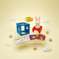 Focus Training Rabbit Shape Block Brain Teaser Early Learning Enchanting Box Shape Sorter Parent Child Play Children's Reasoning Brain Teaser Box Hand-Eye Coordination for Children, Toddlers, Home, Playroom, Preschool
