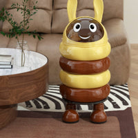 Cute Rabbit Trash Bin Thickened Material Cartoon Waste Bin with Lid Decorative