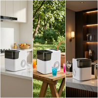 Compact Countertop Ice Maker Automatic Portable Ice Maker for Home Kitchen