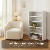 Wood Grain Finish complimentarystanding Cube Organizer Space-Saving Multi-Compartment bookshelf Sturdy Construction Storage Cabinet adaptable Use for Apartment Dwellers, homeowners, Small areas, Study Room, Home Office, Entryway