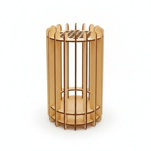 Vase Stand with Holes Wooden Flower Vase Stand Slatted for Home Decor, Florists