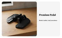 2 Pieces Electric Scooter Rear Pedals Sturdy Foldable Rear Foot Pegs Foldable Foot Pegs Comfortable Vehicle Accessory Sleek