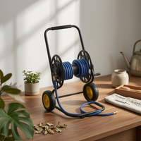 Garden Hose Reel Cart Hand-Push Hose Reel Cart with Wheels Easy to Use for Yard