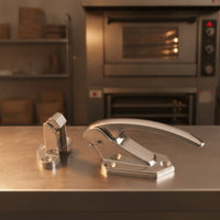 Chrome-Finished Latch Lock with Strike Block Metal Keyed Entry Door Latch Lockable Adjustable Deadlatch Easy to Install for Cabinets