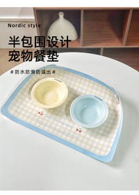 宠物餐垫防水防滑PU皮革垫子猫碗粮垫大号吃饭垫餐盘垫狗碗防滑垫