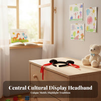 Fuzzy Orb Headband Cute and Adorable Soft Ball Hair Band Playful Design Costume Headwear for Kids, Cosplayers, Themed Events, Photo S, Daily Wear