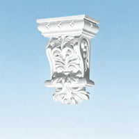 PU Corbel Ornate Carved Design Ornamental Arch Bracket Retro Look for Door Frame