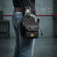 Reinforced Electrician Tool Pouch Heavy-Duty Tool Pouch with Belt Loop Compact Wear-Resistant for Electricians