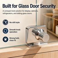 glass door lock