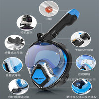 Diving Mask with Snorkel, Anti-Fog, Foldable, Full Dry, for Kids and Adults