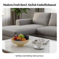 Footed Fruit Colander Draining Function Home Decor Modern Design for Party Hosts