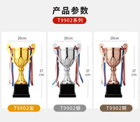 Custom Metal Trophy Basketball Football Medal Engraving 6 Pieces Minimum Order Logo Sports Trophy Customization