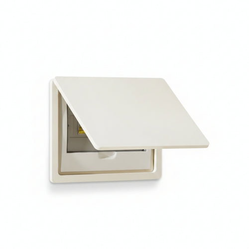 Wall Electrical Panel Cover Hinged Electrical Box Cover Hinged Lid Meter Box Cover Electrical Enclosure Easy Access Flip Up Lid Simple Flat Style Suitable for House Entryway Decoration